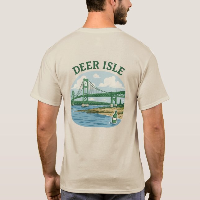 Hirsche Isle Maine T - Shirt (Rückseite)
