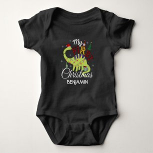 Hirsche ist meine erste Weihnachtspersonalisierung Baby Strampler