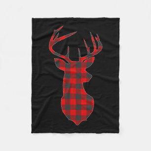 Hirsche Kariert Red Rentier Buck WeihnachtsWeihnac Fleecedecke