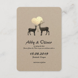Hirsche Liebe Waldland Hirsche Save the Date