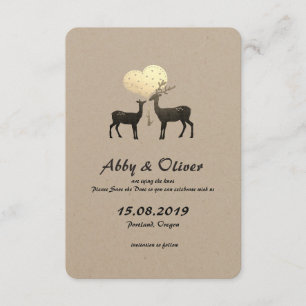 Hirsche Liebe Waldland Hirsche Save the Date