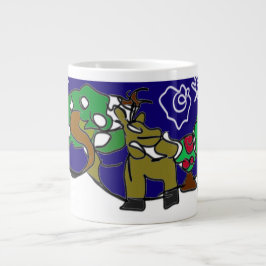 Hirsche Liebe Winter Jumbo-Tasse
