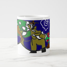 Hirsche Liebe Winter Jumbo-Tasse