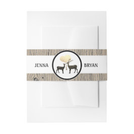 Hirsche Liebe Woodland Hirsche Hochzeit Custom Einladungsbanderole