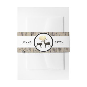 Hirsche Liebe Woodland Hirsche Hochzeit Custom Einladungsbanderole