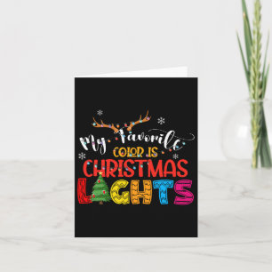 Hirsche meine Lieblingsfarbe ist Weihnachtslicht g Karte