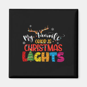 Hirsche meine Lieblingsfarbe ist Weihnachtslicht g Magnet