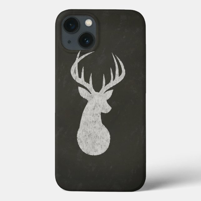 Hirsche mit Antler Chalk Zeichnend Case-Mate iPhone Hülle (Rückseite)