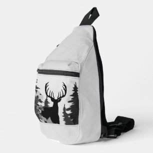 Hirsche mit großer Waldbrasse Crossbody Bag
