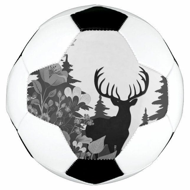 Hirsche mit großer Waldbrasse Fußball (Vorderseite)