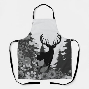 Hirsche mit großer Waldbrasse Schürze