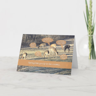 Hirsche Spaß denken Sie an Sie Karte