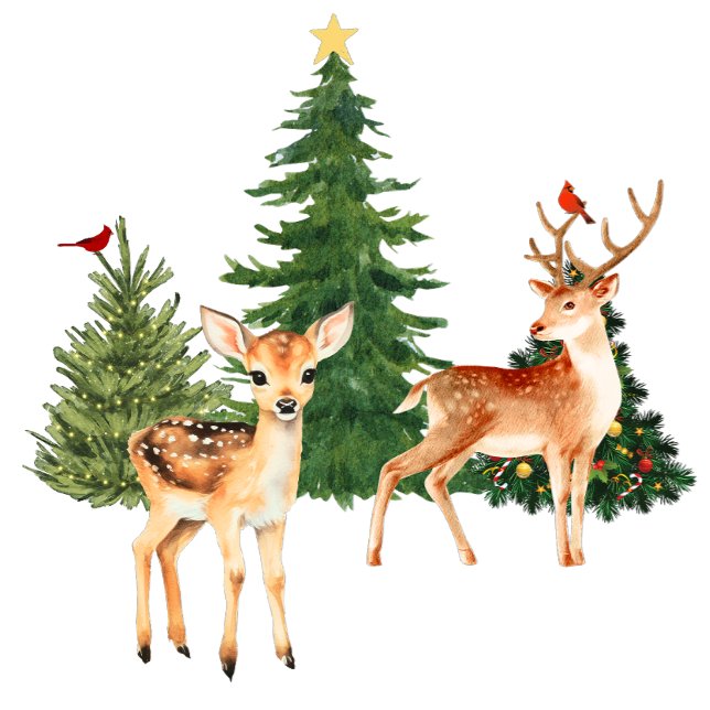 Hirsche und Bäume T-Shirt (Von Creator hochgeladen)