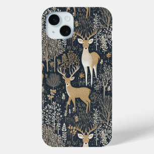Hirsche und Bäume Winter Phone Case