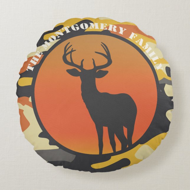 Hirsche und Camouflage, Kissen (Vorderseite)