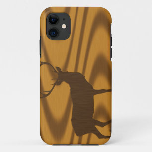 Hirsche und Holzkörner iPhone 11 Hülle