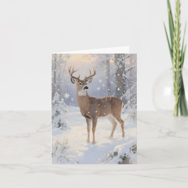Hirsche und Winterzauber Weihnachten (Vorderseite)