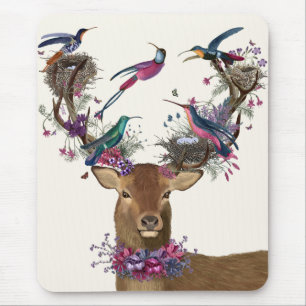 Hirsche, Vogelzüchter, tropische Vogelnest Mousepad