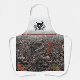 Hirsche Wappen und Camouflage Schürze