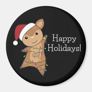 Hirsche Weihnachten Hirsch Wintertiere Magnet