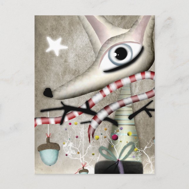 Hirsche Weihnachten Rupydetequila Star Fox Eichel  (Vorderseite)