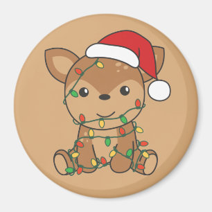 Hirsche Weihnachten Wintertiere Hirschmagnet Magnet