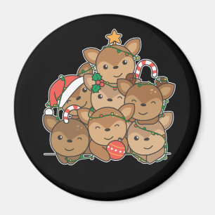 Hirsche Weihnachtsbaum Funny Animal Christmas Magn Magnet