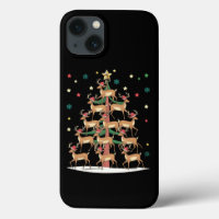 Hirsche Weihnachtsbaum Funny Holiday Niedlich Rent
