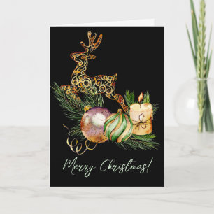 Hirsche Weihnachtskarte Karte