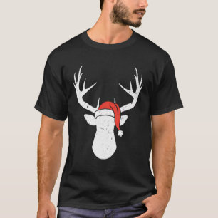 Hirsche Weihnachtsmannmütze Hoodie Rentier Weihnac T-Shirt