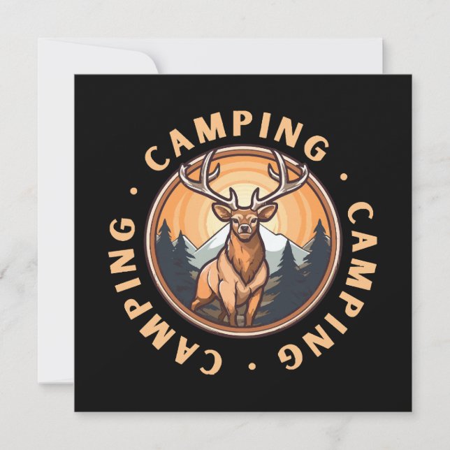 Hirsche - Wildheit - Camping (Vorderseite)