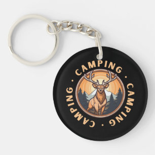 Hirsche - Wildheit - Camping Schlüsselanhänger