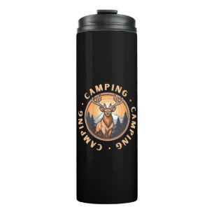 Hirsche - Wildnis - Camping Thermosbecher