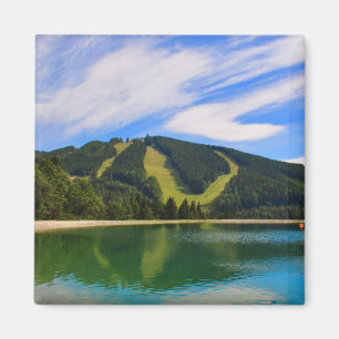 Hirschenkogel im Sommer - Wasser-Reflexionen Magnet
