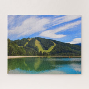 Hirschenkogel im Sommer - Wasser-Reflexionen Puzzle