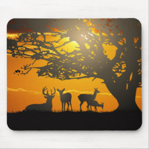 Hirschfamilie Mousepad