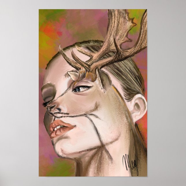 Hirschfrau Poster (Vorne)