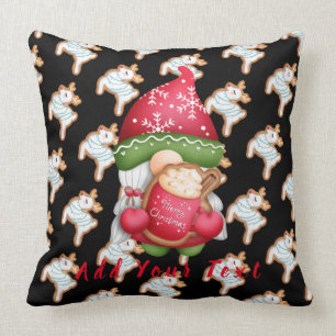 Hirschgenom Anpassen von Text und Farbe 20"X20" Kissen