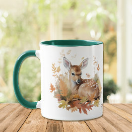 Hirschgewächse im Herbst Tasse