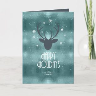 Hirschgeweihe Pfeile Weihnachten Teal ID861