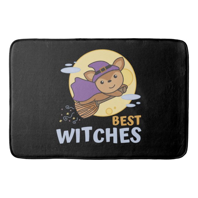 HirschHalloween Kinder Hexen beste Hexen Badematte (Vorderseite)