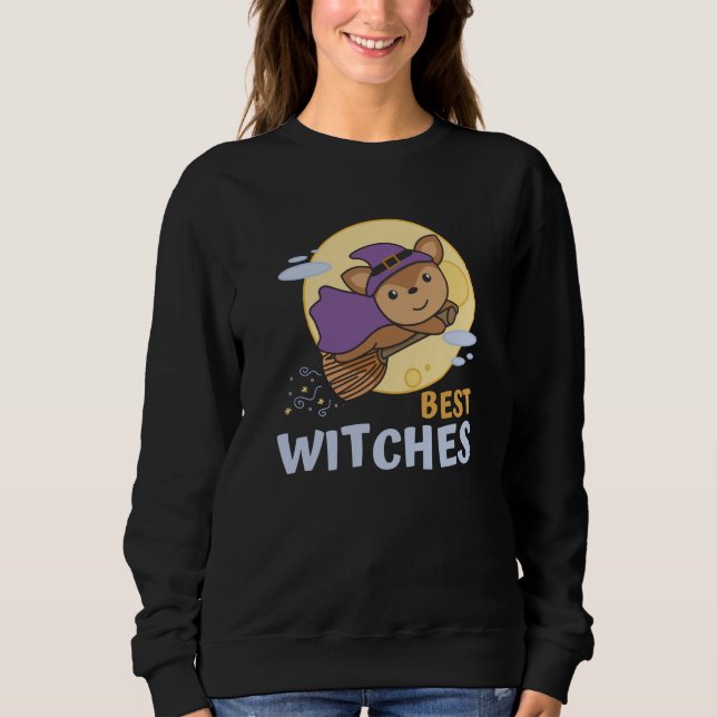 HirschHalloween Kinder Hexen beste Hexen Sweatshirt (Vorderseite)