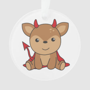 HirschHalloween Niedlicher Teufel Hexenkostüm Ornament