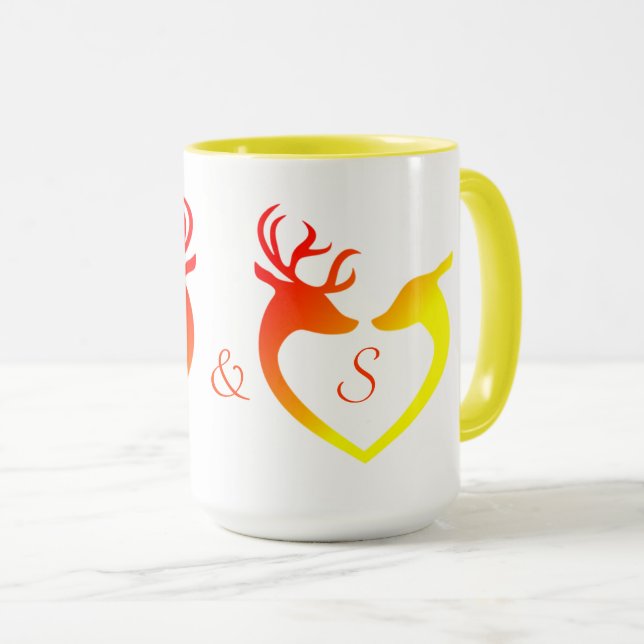 Hirschherz Tasse (VorderseiteRechts)