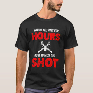 Hirschjagd-Bogenjäger-Wildtier-Schießsaison T-Shirt