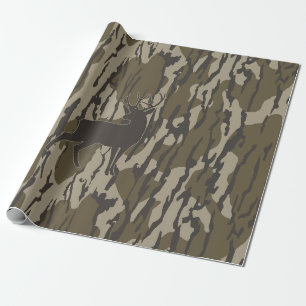 Hirschjagd Camouflage Bottomland Hirsche Camouflag Geschenkpapier