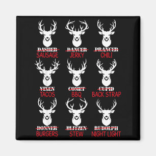 Hirschjagd-Geschenk Jäger aller Rentier von Santa Magnet