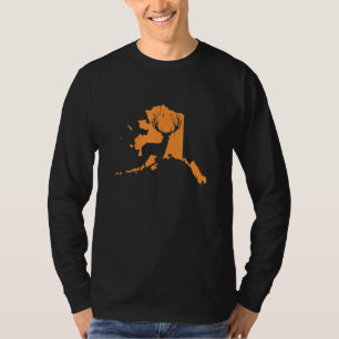 Hirschjagd in Alaska Liebe Jagd auf Hirsche T-Shirt