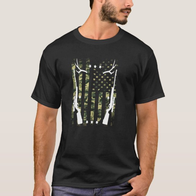 Hirschjagd Jahreszeit essen schneller Jäger T-Shirt (Vorderseite)