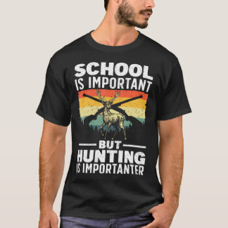 Hirschjagd-Kunst für Jungen Wildlife Hunter Hirsch T-Shirt